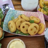 Smiley fries at Vegan Junk Food Bar - De Pijp in Amsterdam