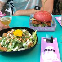 Caesar salad at Vegan Junk Food Bar - De Pijp in Amsterdam