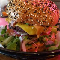 Vegan Junkfood burger. So delicious at Vegan Junk Food Bar - De Pijp in Amsterdam