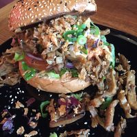 Shawarma burger  at Vegan Junk Food Bar - De Pijp in Amsterdam