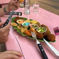 Share plate at Vegan Junk Food Bar - De Pijp in Amsterdam