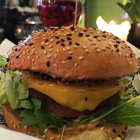 Original burger  at Vegan Junk Food Bar - De Pijp in Amsterdam