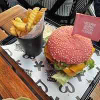 Instagram-ready burger  at Vegan Junk Food Bar - De Pijp in Amsterdam
