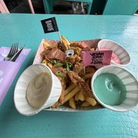 Loaded rainbow fries   at Vegan Junk Food Bar - De Pijp in Amsterdam