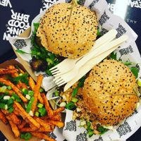 vegan sandwiches at Vegan Junk Food Bar - De Pijp in Amsterdam