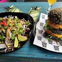 Daddy Mc Chick'n burger and Shawarma at Vegan Junk Food Bar - De Pijp in Amsterdam
