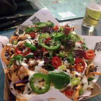 loaded fries aka kapsalon at Vegan Junk Food Bar - De Pijp in Amsterdam