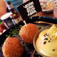 vegan bitterballen at Vegan Junk Food Bar - De Pijp in Amsterdam