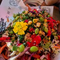 loaded fries - flashy ;) at Vegan Junk Food Bar - De Pijp in Amsterdam