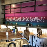 Love the decor! at Vegan Junk Food Bar - De Pijp in Amsterdam