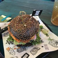 Daddy’s chikn burger at Vegan Junk Food Bar - De Pijp in Amsterdam