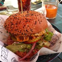 Original burger at Vegan Junk Food Bar - De Pijp in Amsterdam
