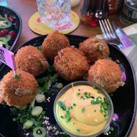 Amsterdam bitterballs  at Vegan Junk Food Bar - De Pijp in Amsterdam