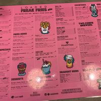 Menu as of Jan “19 at Vegan Junk Food Bar - De Pijp in Amsterdam