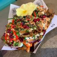 Loaded fried at Vegan Junk Food Bar - De Pijp in Amsterdam