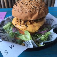 Original burger  at Vegan Junk Food Bar - De Pijp in Amsterdam