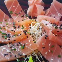 VEGAN SASHIMI at Vegan Junk Food Bar - De Pijp in Amsterdam