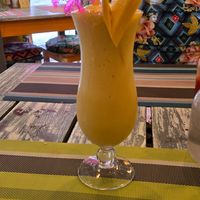 Mango smoothie at Tres Amigos Mexican Cantina in Boracay