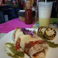 vegan enchilada - delicious!! at Tres Amigos Mexican Cantina in Boracay