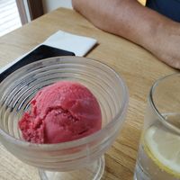 Raspberry sorbet at Am Birlinn in Isle Of Mull