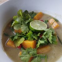 Thaï green curry at Am Birlinn in Isle Of Mull