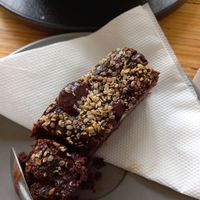 Hemp seed brownie at Amore Food Market & Cafe in Timaru
