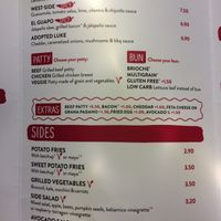 English menu 2 at B.GOOD in Nuremberg