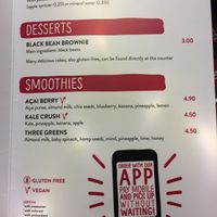 English menu 3 at B.GOOD in Nuremberg