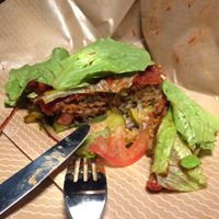 "Low-carb" burger at B.GOOD in Nuremberg