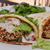 falafel sandwich at Aya's Cafe in Philadelphia