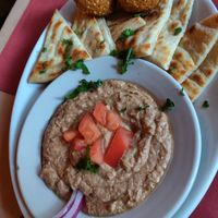 Egyptian appetizer at Aya's Cafe in Philadelphia