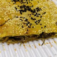 Vegan mushroom calzone at Zima Healthy Food in Isfahan