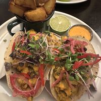 “Korean” tacos with super crispy and delicious potatoes   at The Porterhouse in Killarney