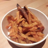 Sweet potato chips at Krowarzywa in Gdansk