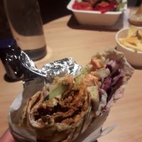 The (normal) kebab with mayo and thai sauce at Krowarzywa in Gdansk