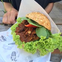 Pastrami burger at Krowarzywa in Gdansk