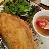 Pancake starter with tofu  at Pho District in West London