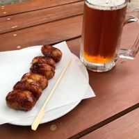 Amazing tofu nuggets in smokey BBQ sauce! at Moringa in Siem Reap