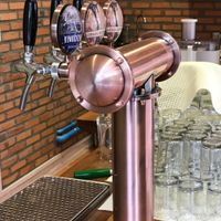 3 vegan beers on tap - pilsener, IPA and wheat beer  at Moringa in Siem Reap