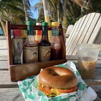   at Ice and Beans Cafe in Caye Caulker