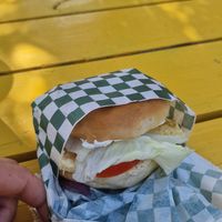 Bagel at Ice and Beans Cafe in Caye Caulker
