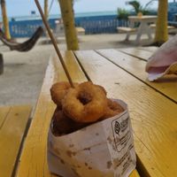 Mini Donuts at Ice and Beans Cafe in Caye Caulker