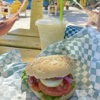   at Ice and Beans Cafe in Caye Caulker