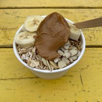 Smoothie bowl at Ice and Beans Cafe in Caye Caulker