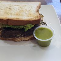 Veggie Burger at Cure Cafe in Miami