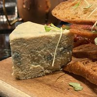 Cheese plate with “Gorgonzola” not really creamy like a Gorgonzola but was very tasty still at LOV in Laval