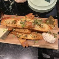Cheese plate - Gorgonzola, garlic chèvre and Gouda  at LOV in Laval