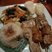 Satay tofu and tempe at Milas in Yogyakarta