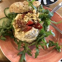 Hummus at Bagels & Beans in Maastricht