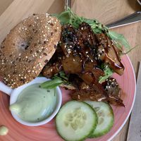 Teryaki-Bagel  at Bagels & Beans in Maastricht